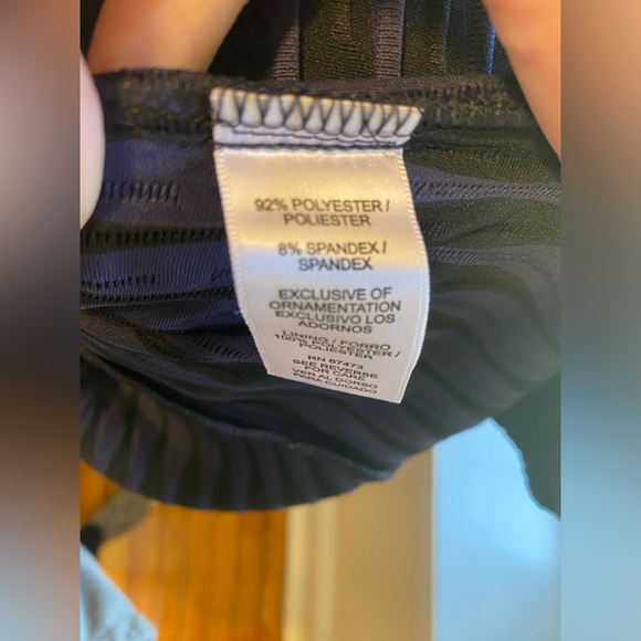 Black/blue Taylor Sleeveless Dress - Picture 6 of 8